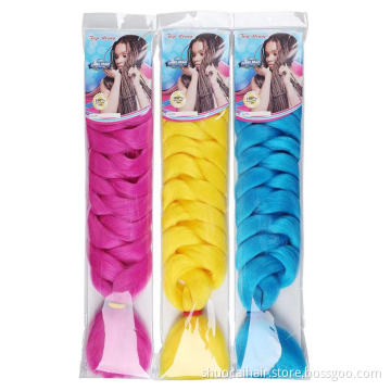 Crochet Braiding hair 41 inch Jumbo Extensions Synthetic Braid Hair Extensions For Women Ombre Two Tone Color colored hair wicks